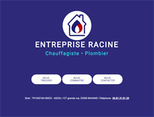 Tablet Screenshot of entreprise-racine.com